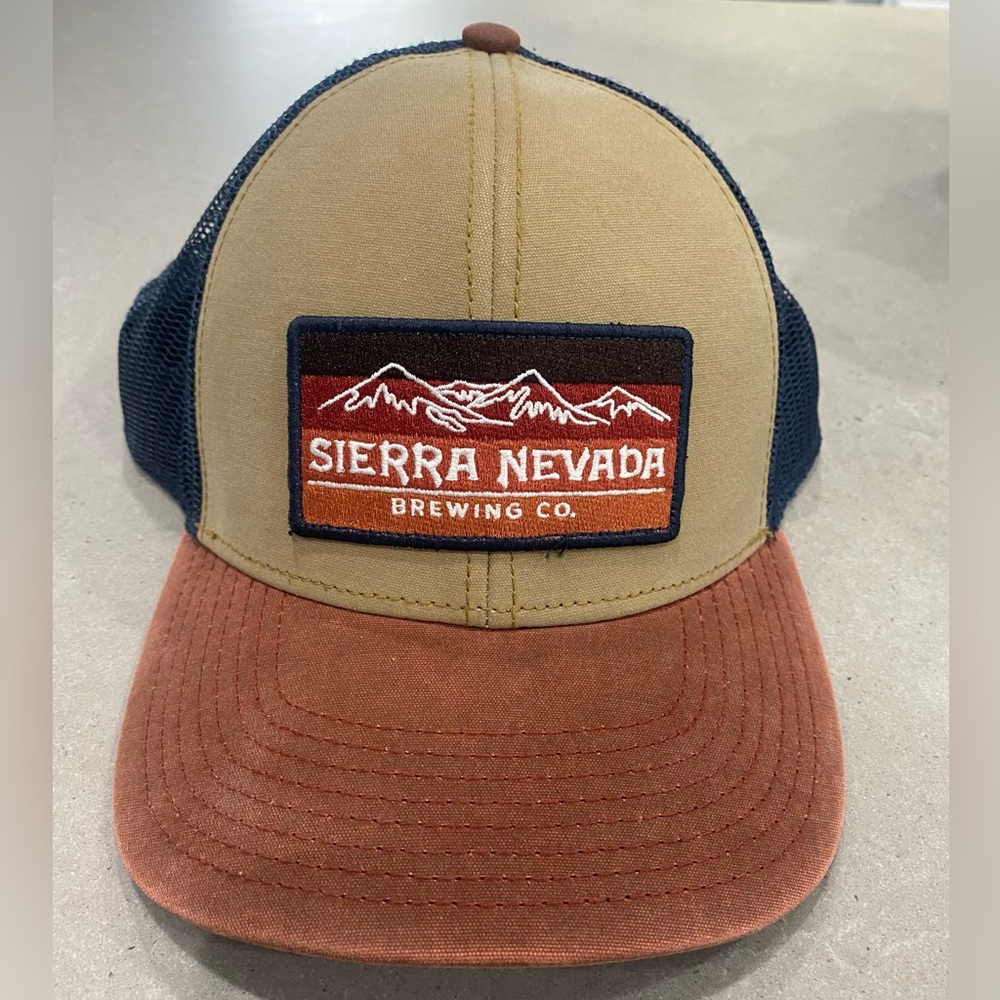 Sierra Nevada Brewing Co. Navy Blur and Orange SnapBack hat